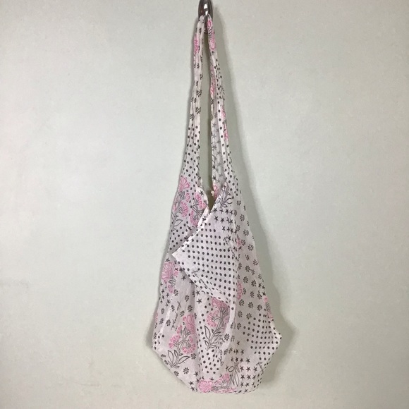 Free people reusable hobo/crossbody bag Muslin cloth lightweight boho fe… - Picture 5 of 5
